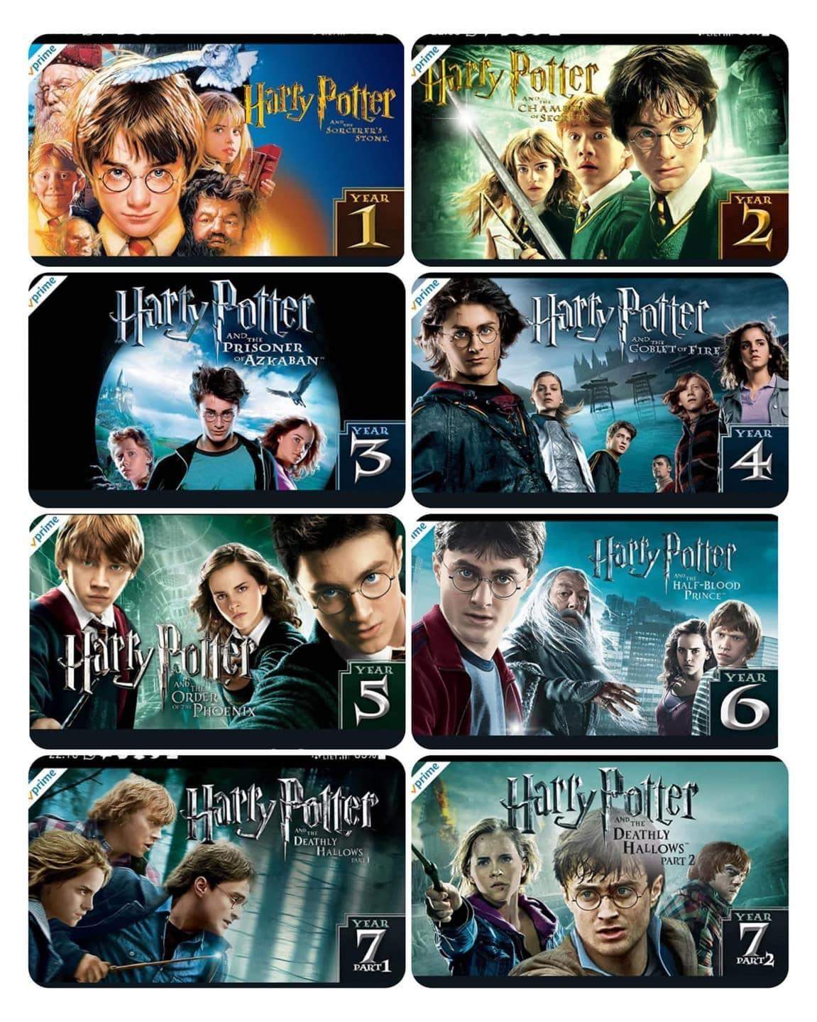 Welchen Harry-Potter-Teil habt Ihr schon gekuckt? (Fantasy, Harry Potter)