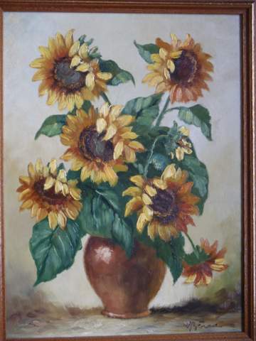 Sonnenblumen - (Freizeit, malen, Künstler)