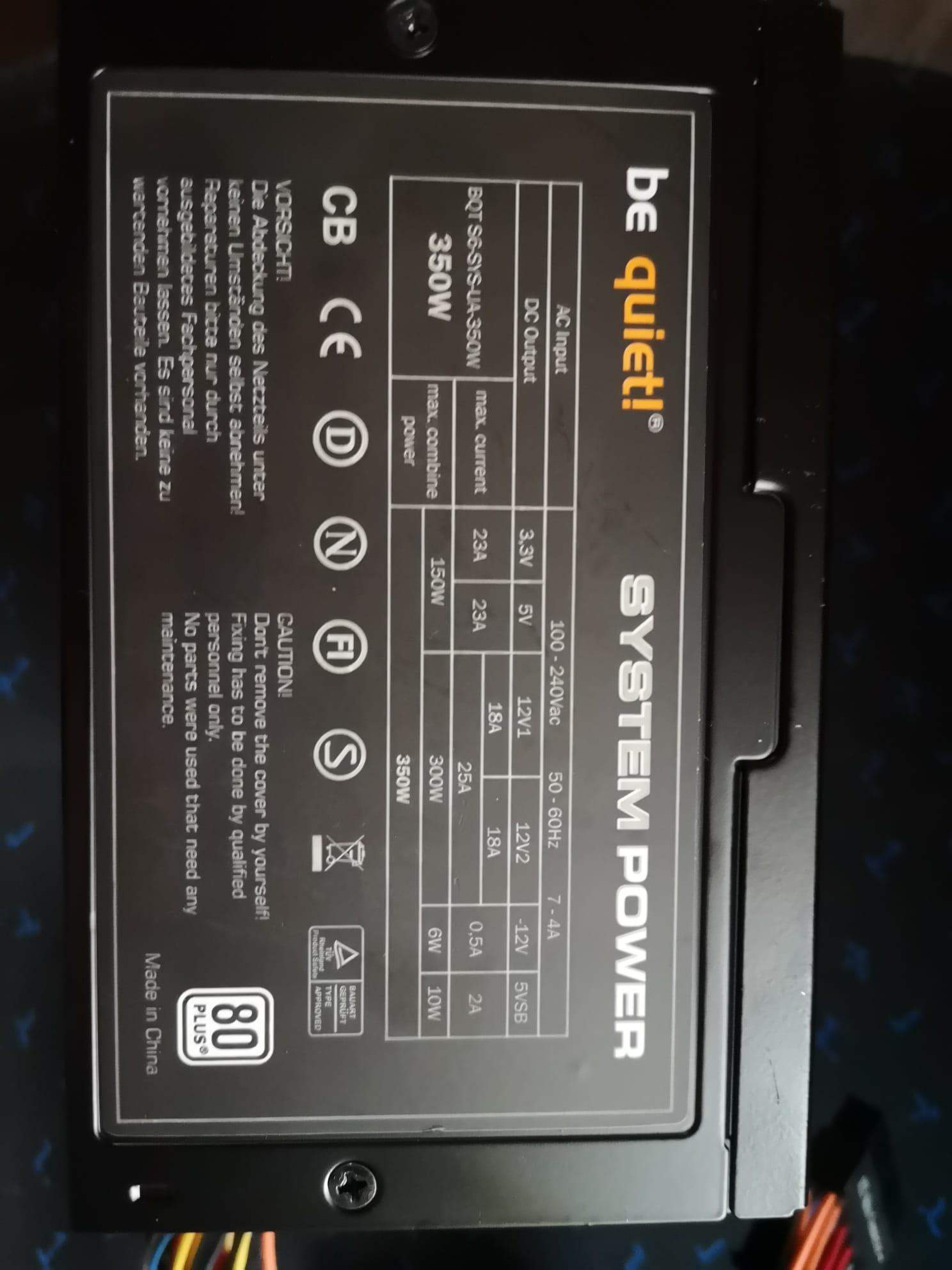 Welches Netzteil ist das von "be quiet!"? PC, Hardware)