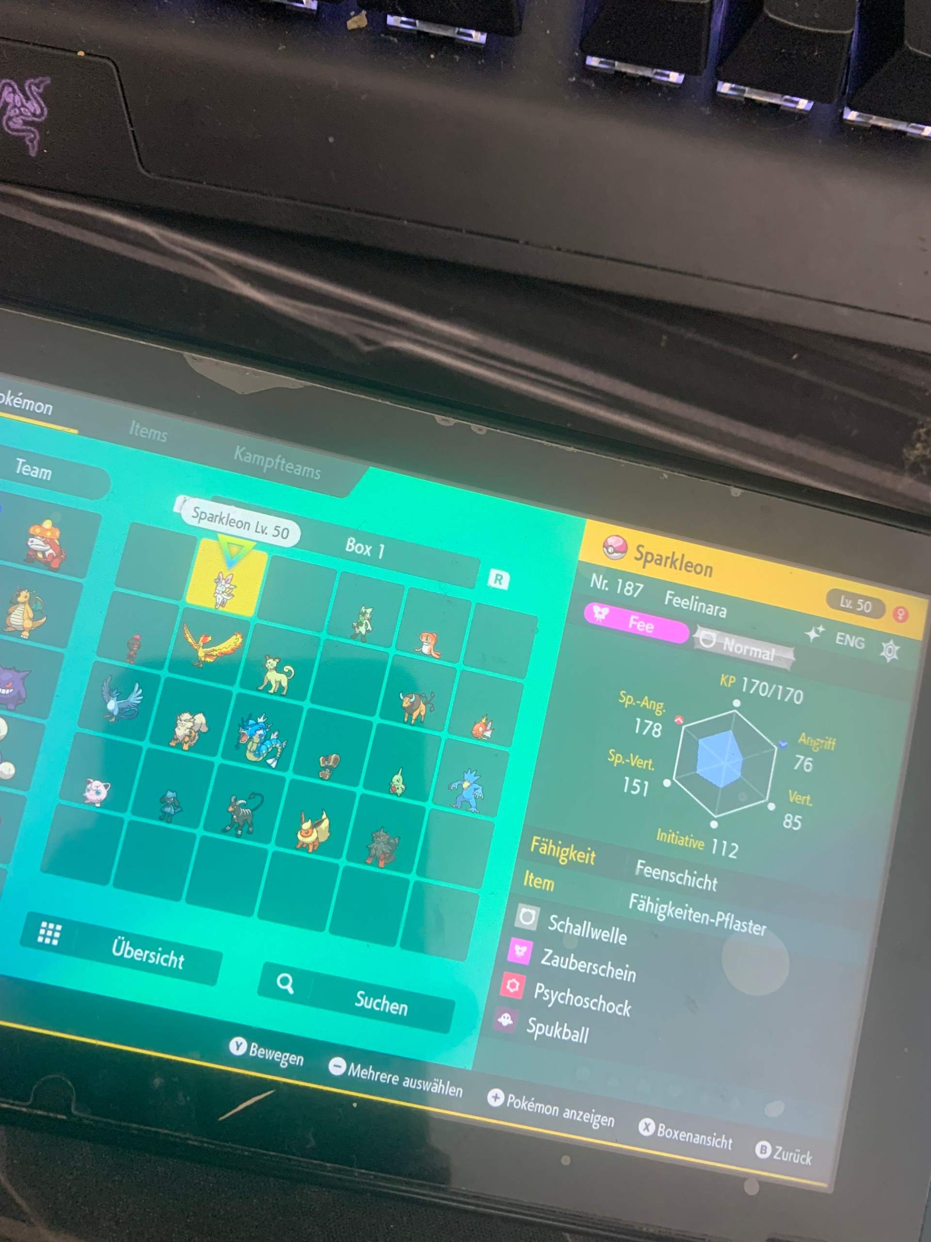 Welches Pokémon von denen ist gecheatet Pokémon Karmesin und Purpur