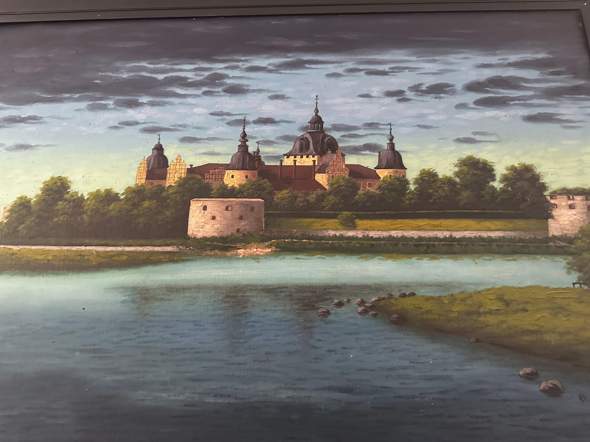 Welches Schloss ist auf diesem Gemälde zu sehen?