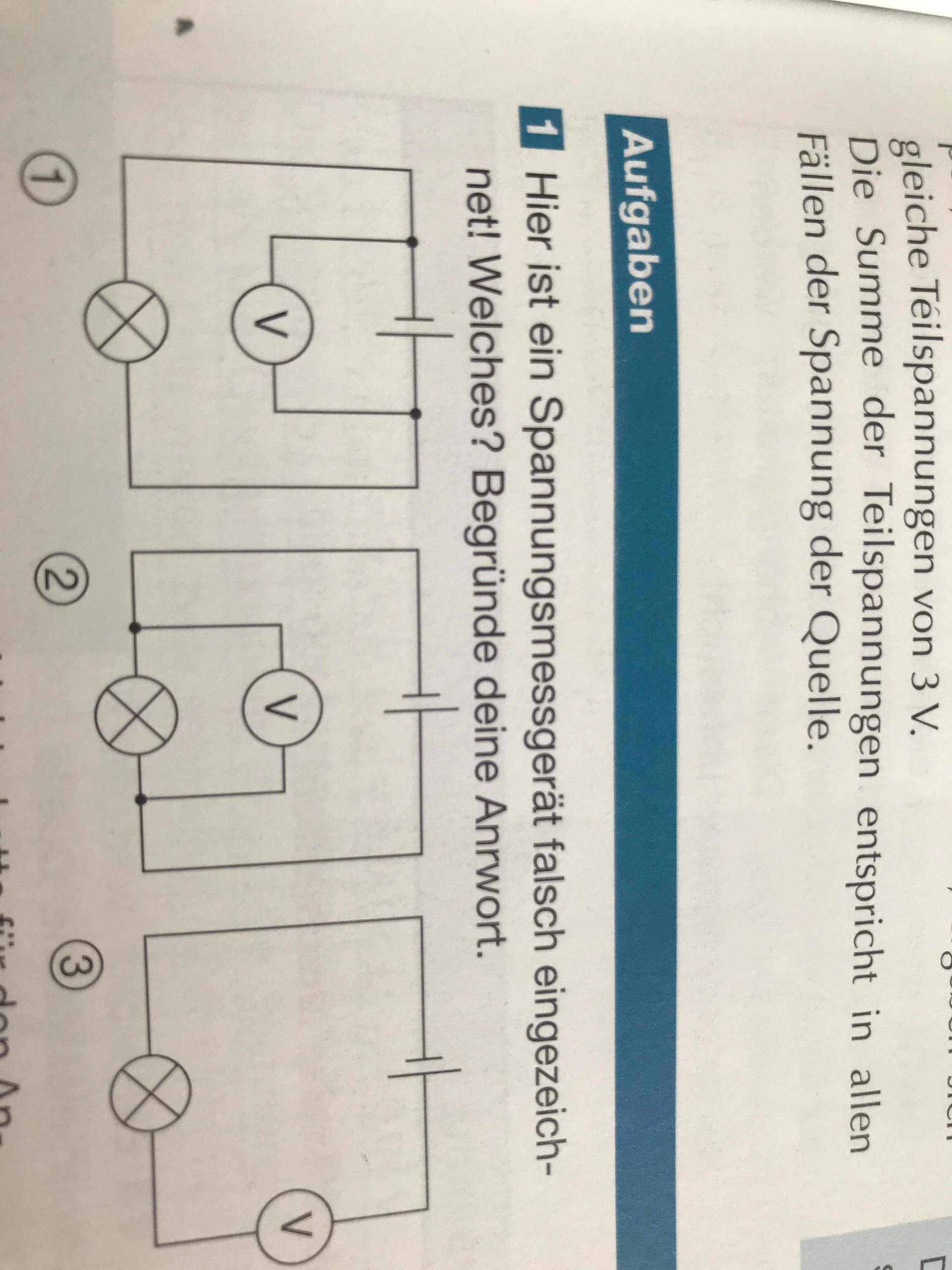 Leckstrommessgerät Welches Spannungsmessgerät ist falsch eingezeichnet? (Schule, Physik