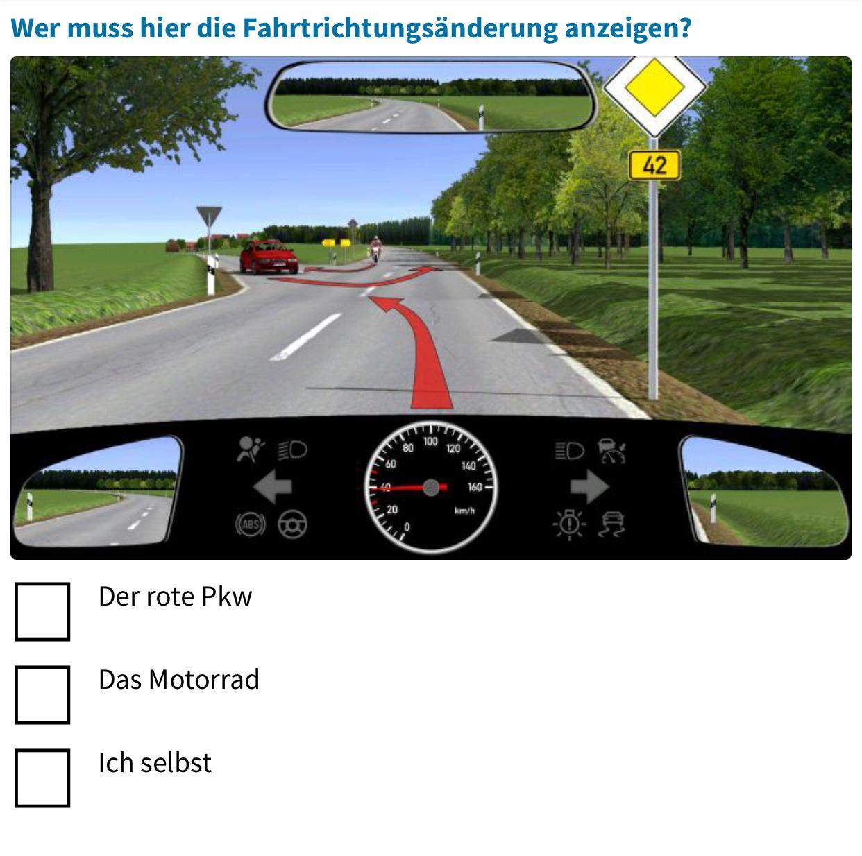 Welches Verhalten Ist Richtig Der Gelbe Pkw Muss Warten Welches Verhalten ist richtig? (Fahrschule, Vorfahrt)