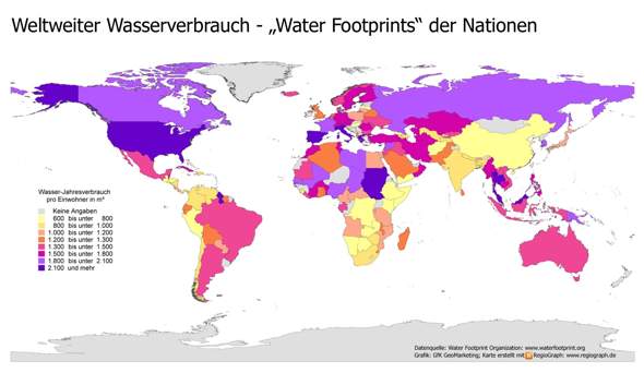 Wasserverbrauch - (Wasser, Statistik, Verbrauch)