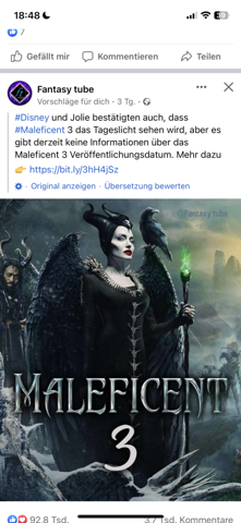 Wer freut sich auf die Fortsetzung von Maleficent?