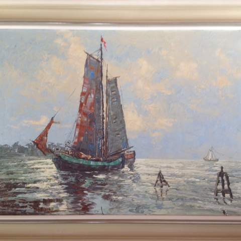 Gemälde im Rahmen - (Bilder, Kunst, unbekannt)