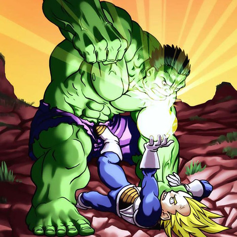Hulk VS Son Goku  - (Kampf, Hulk, goku)