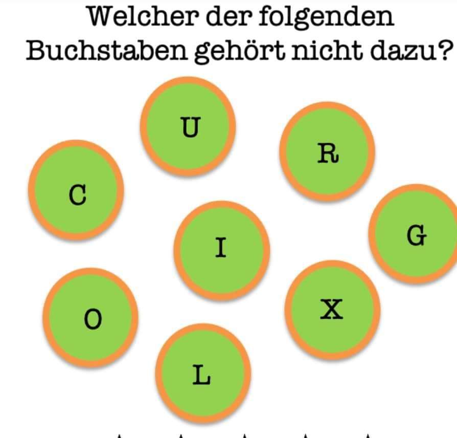 Wer kann das Rätsel lösen? (Quiz, Buchstaben, Quizfrage)