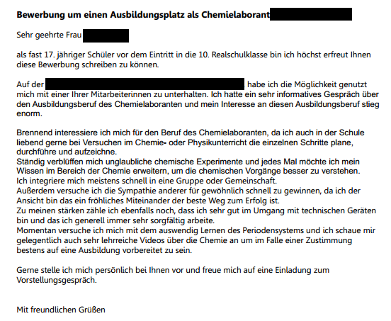 Wer Kann Ein Blick Auf Meine Bewerbung Ausbildung Werfen Berichtigung