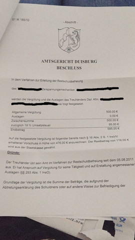 Wer Kann Mir Bei Dem Thema Insolvenzverfahren Erteilung Der Restschuldbefreiung Helfen Anwalt Schulden Insolvenz