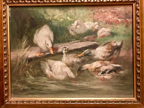 Ölgemälde Enten - (Bilder, Kunst, Malerei)