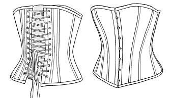so sollte das fertige Korsett aussehen - (nähen, Schneider, Schnittmuster)