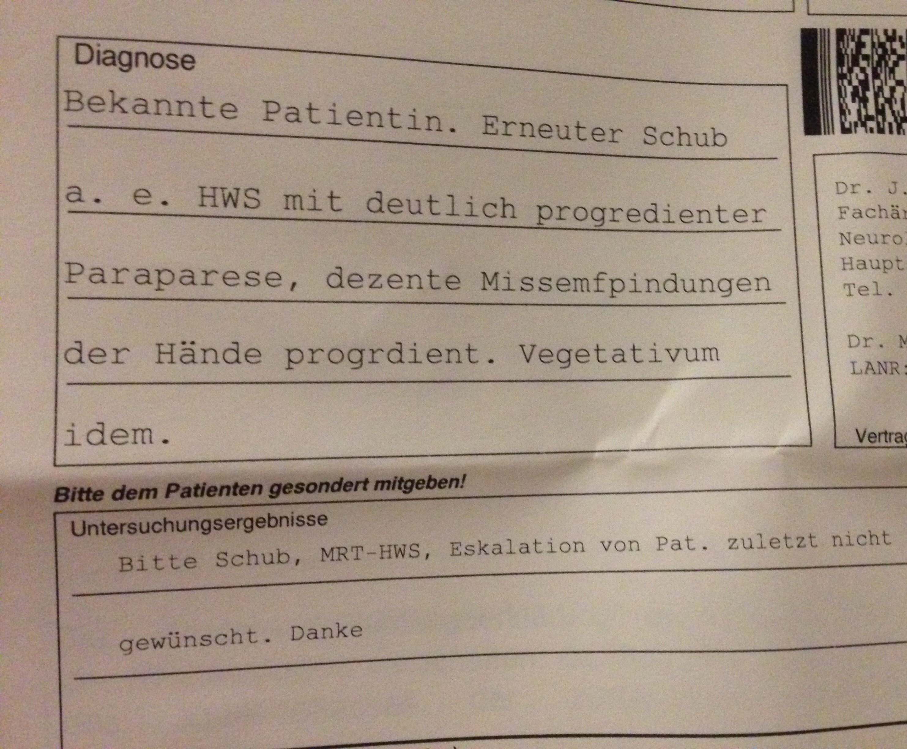 Wie Sieht Eine Einweisung Ins Krankenhaus Aus www.gutefrage.net