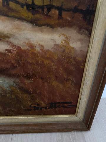 Wer kann Signatur / Unterschrift auf dem Gemälde entziffern? oder gerne  weiteres, zum Bild nennen. Habe dieses Bild erstanden. Wer kann mir  weiterhelfen? (Computer, Kunst, malen)
