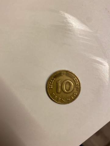 Wert vom 10 Pfennig 1950 F?