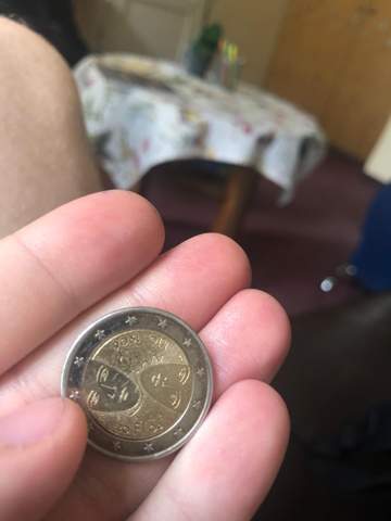  - (Geld, Münzen, 2-Euro-Münze)
