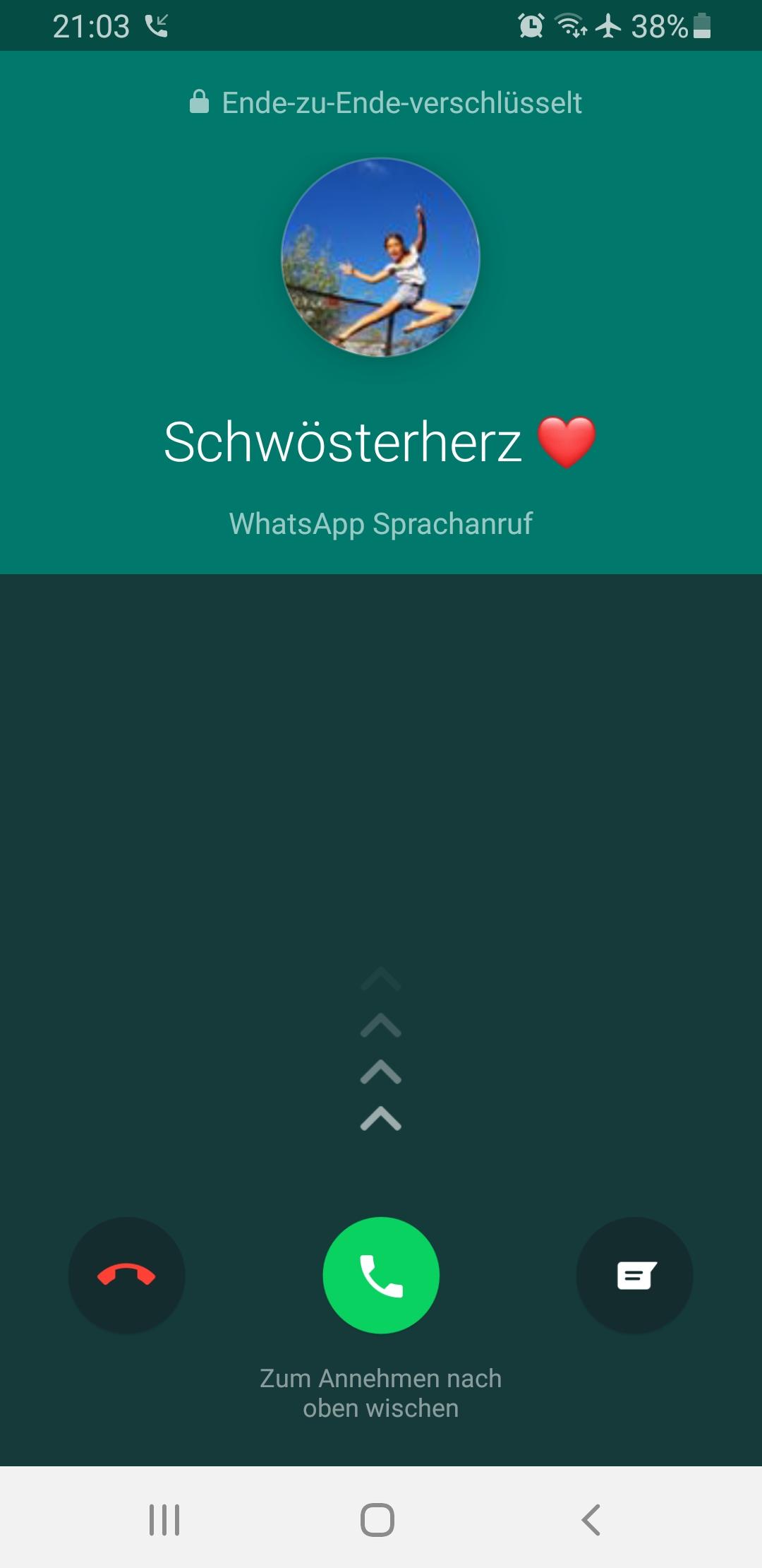 Weshalb wird bei meinem S7 WhatsApp Anruf nicht als Pop Up angezeigt ...
