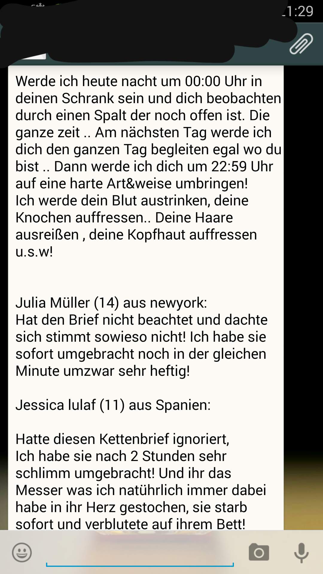 WhatsApp Kettenbrief ernstnehmen oder nicht?! dringend hilfe