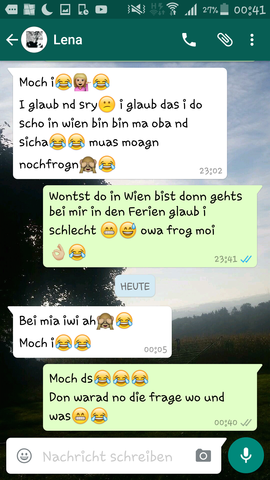 der Chat - (WhatsApp, Affensmiley)