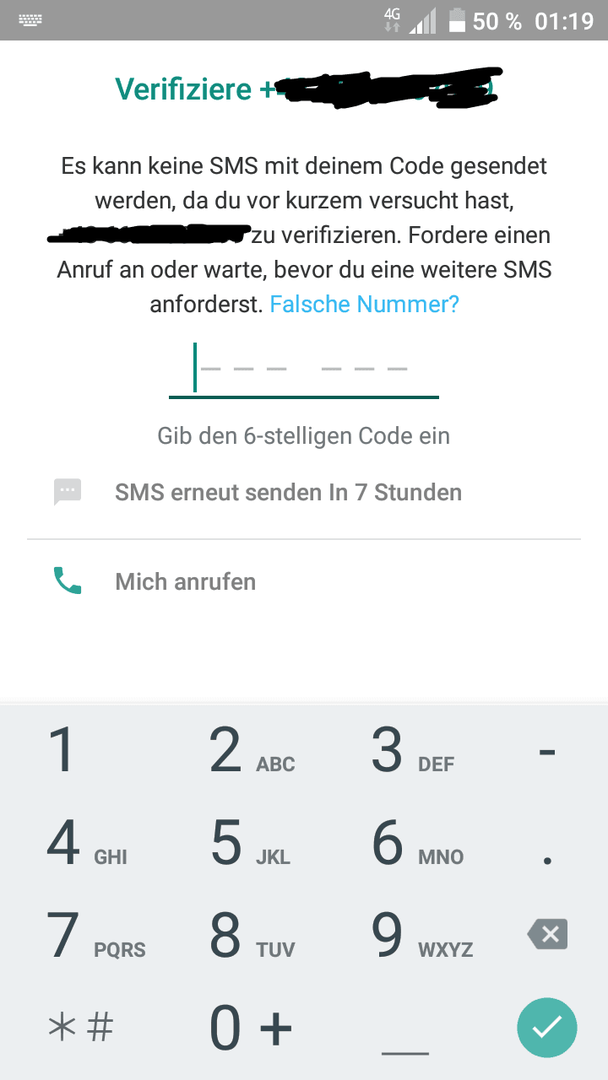 Whatsapp Code auf kaputtes Handy erhalten? (Smartphone)