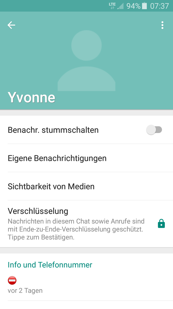 Whatsapp profilbild auf blockiert Whatsapp: Kein