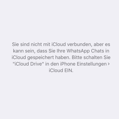 Hier noch die Fehlermeldung! - (iPhone, Apple, WhatsApp)