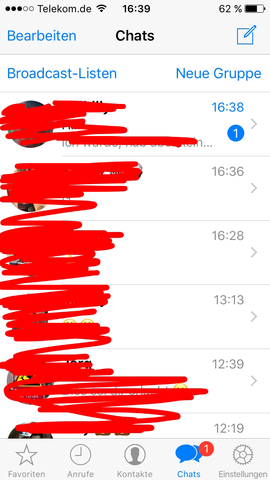Nachricht, welche ich gelesen habe, die aber immer noch so angezeigt wird - (iPhone, WhatsApp, iPhone SE)