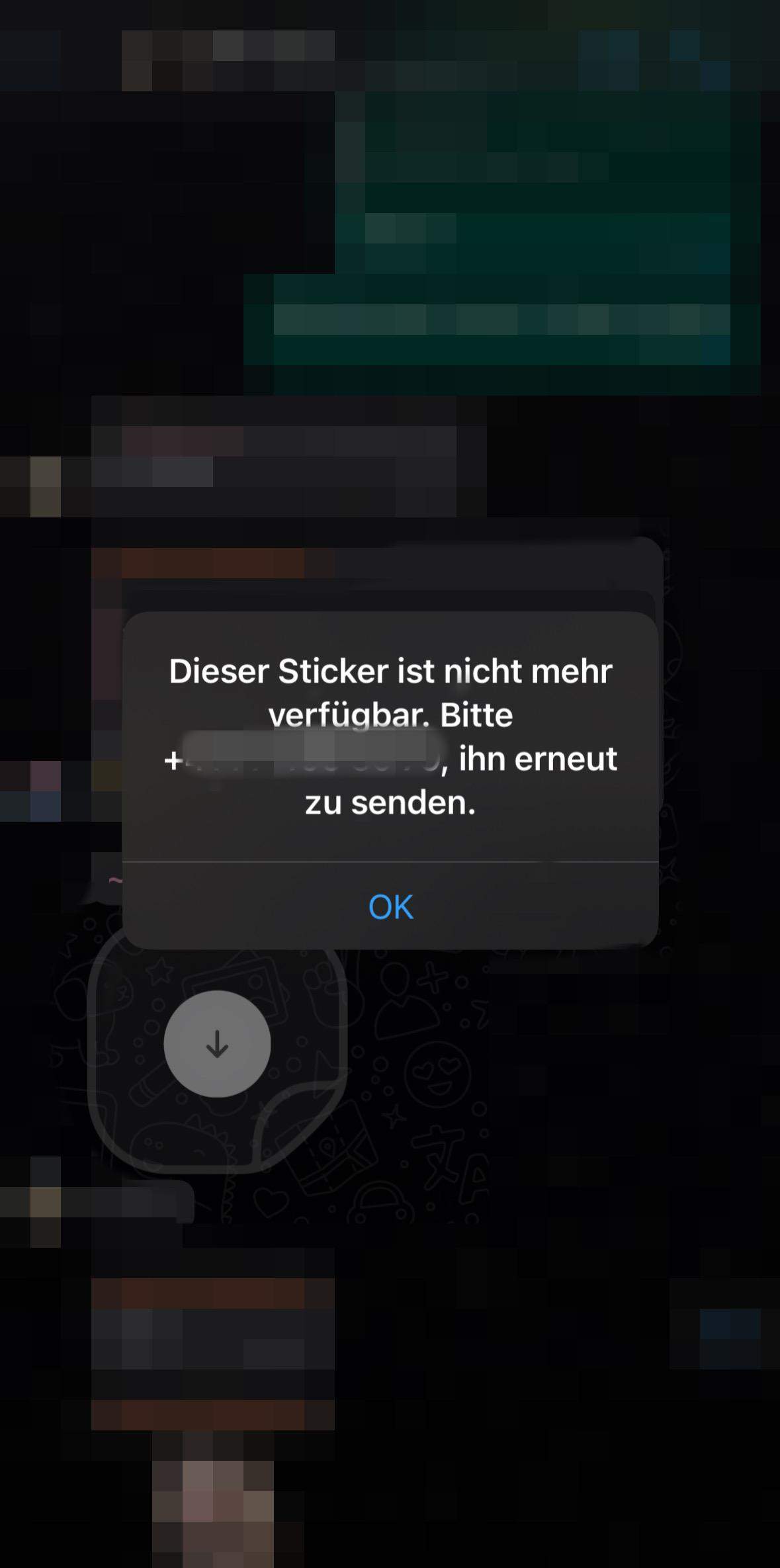WhatsApp Sticker lädt nicht? (Technik, Handy, iPhone)