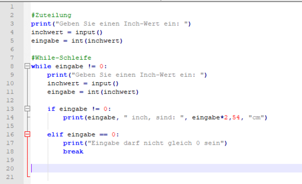 While Schleife in Python? (Computer, Technik, programmieren)