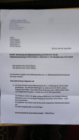 Widerspruch Gegen Nebenkostenabrechnung Was Kann Ich Bei Einer Solchen Antwort Tun Wohnung Mietrecht Wohnen