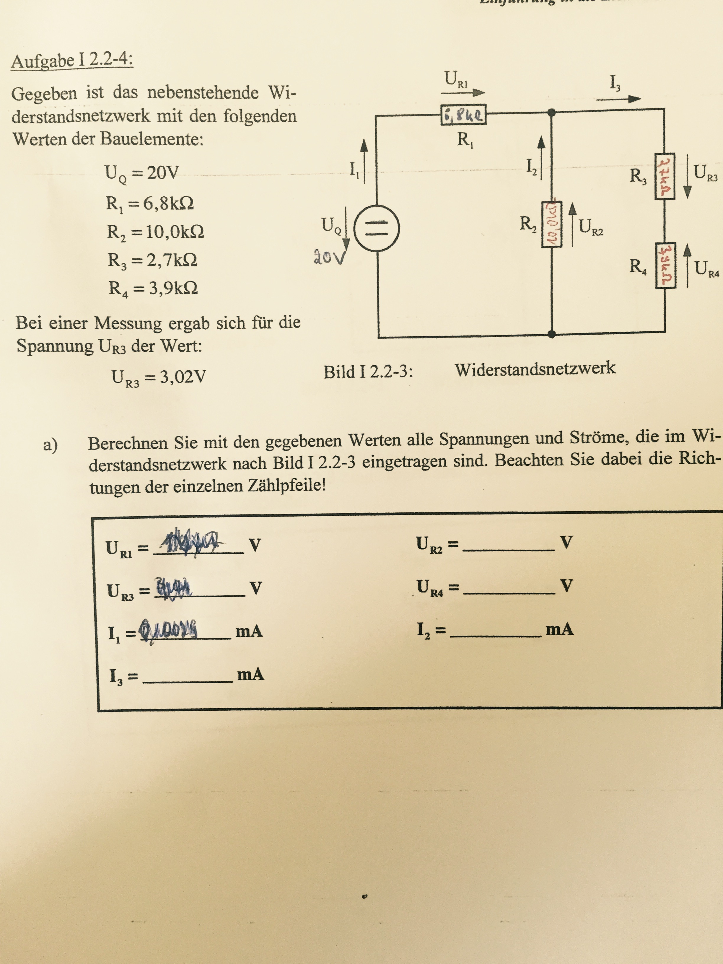 Widerstandsnetzwerk berechnen (Studium, Elektrik ...