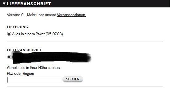Wie Andere Ich Die Lieferanschrift Bei H M Es Lasst Sich Leider Nicht Andern Siehe Bild Wurde Es Gerne Von Einem Paketshop Auf Meine Hausadresse Andern Bestellung Hm