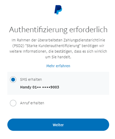 Sms nicht bestätigungscode paypal kommt PayPal Sicherheitscode