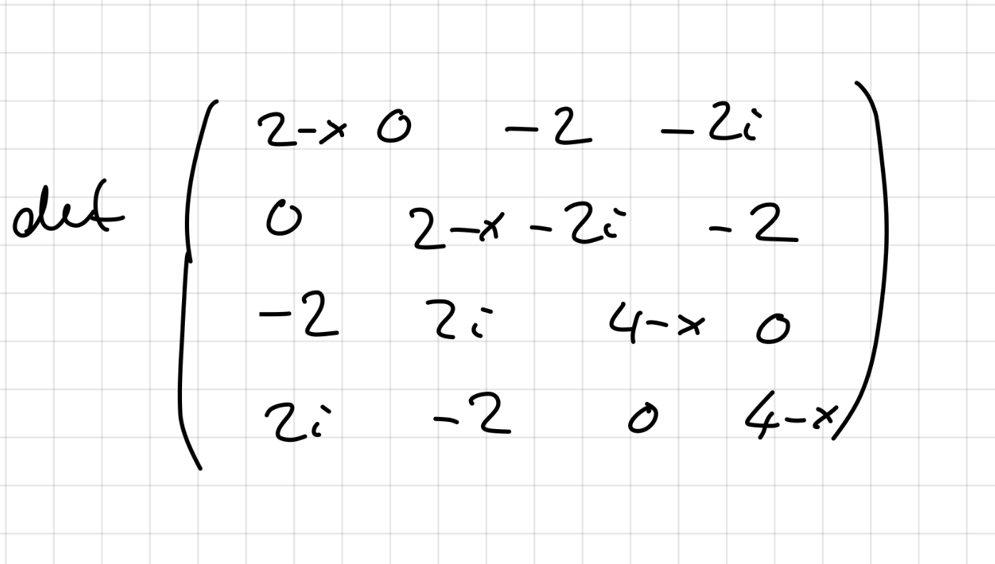 Wie am schlausten Determinante von Matrix bestimmen? (Schule, Mathe