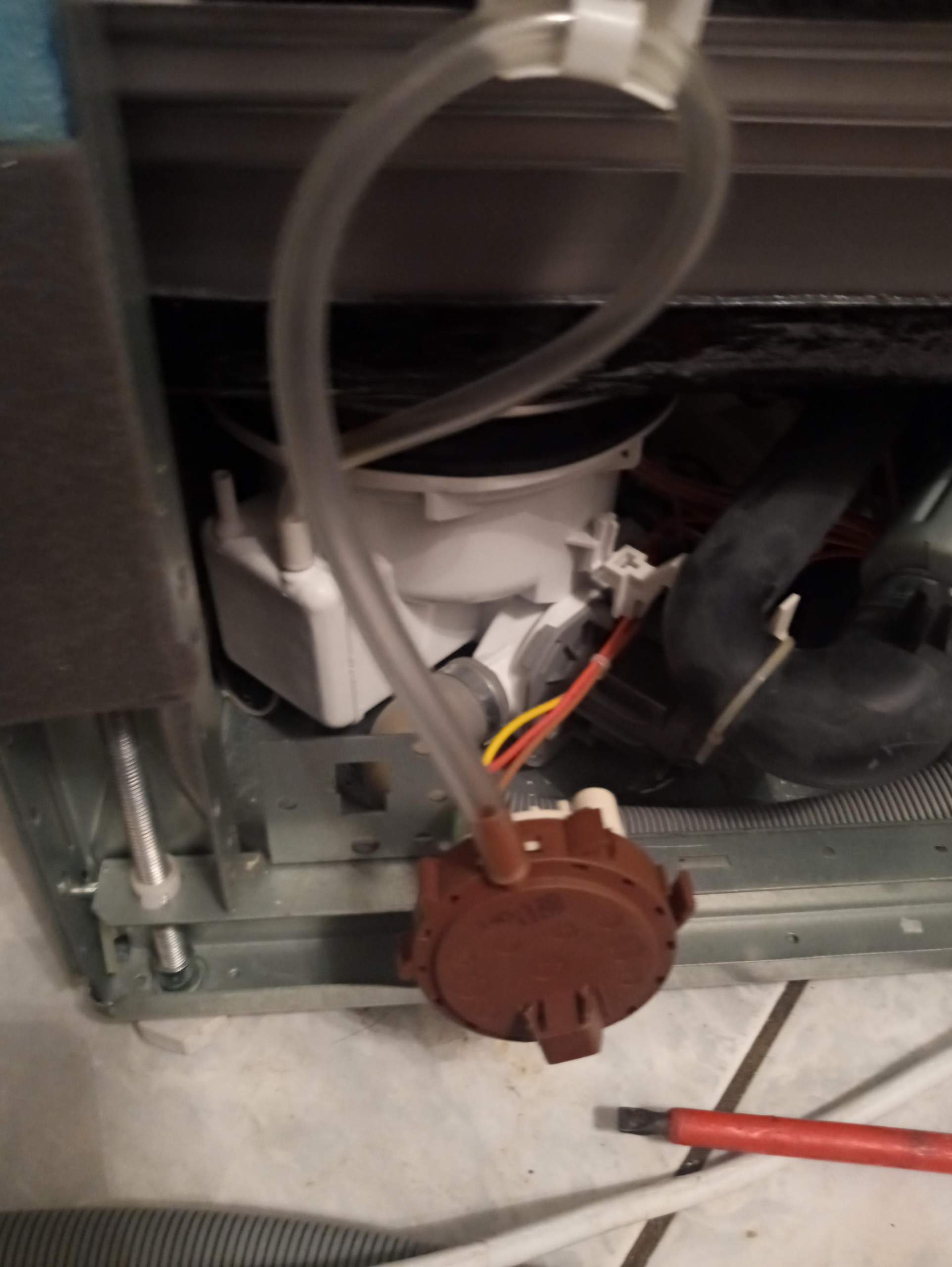 Wie baue ich die Pumpe beim Thor Geschirrspüler aus? (Technik, Technologie, Küchengeräte)