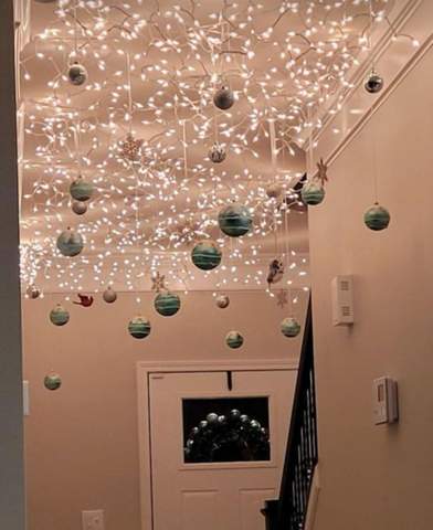 Wie befestige ich eine Lichterkette an der Decke? (LED, Dekoration, heimwerken)
