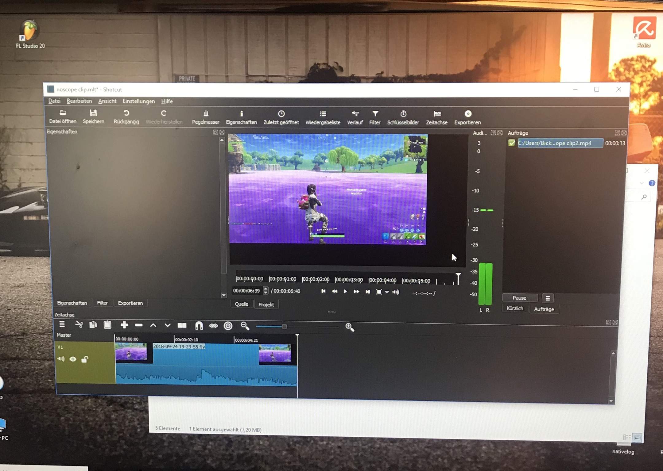 Wie bekomm ich das Video in den vollbildmodus/shotcut videobearbeitung ...