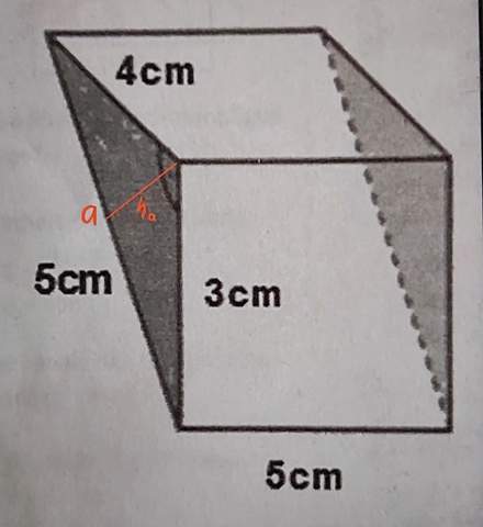 Wie bekomme die Höhe der Grundfläche (Dreieck) dort heraus ohne Satz des Pythagoras?