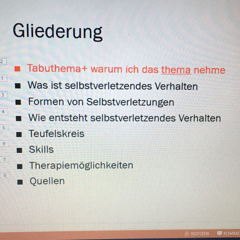 Mir langen paar Wörter bitte Vorschläge  - (Schule, Deutsch, Microsoft PowerPoint)