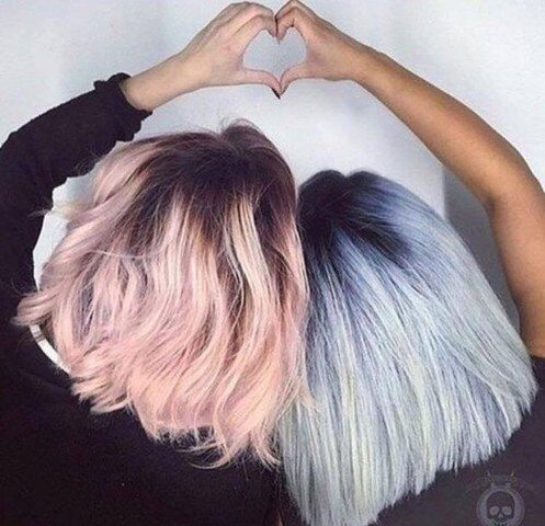 farbe mit dircetions tonung hin blau