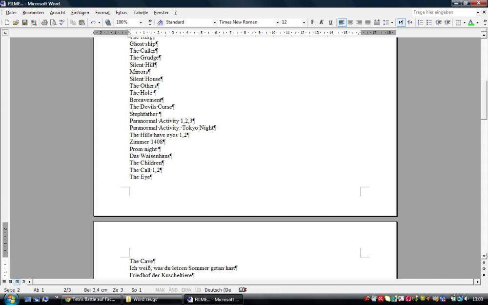 Wie bekomme ich diese 'Zeichen' in Word weg? (Bild) (Microsoft Word)