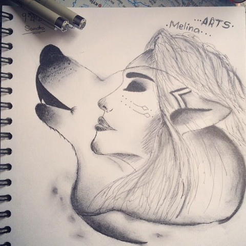 Wolf Melina Sophi. Das Bild ist auf meinem Instagram Account: mrs.sandra_arts - (Kunst, zeichnen, Kohle)
