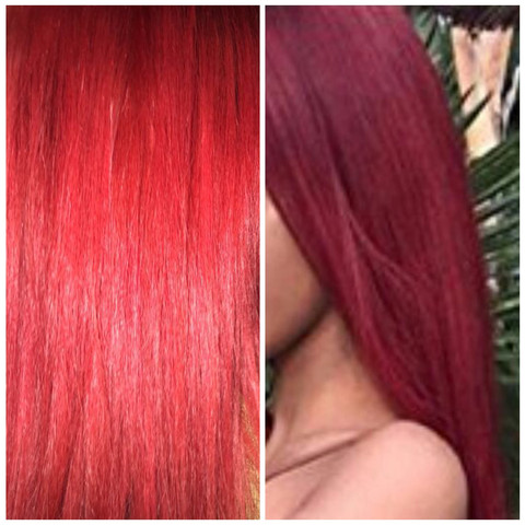 Zu rot geworden haare Haare Rot