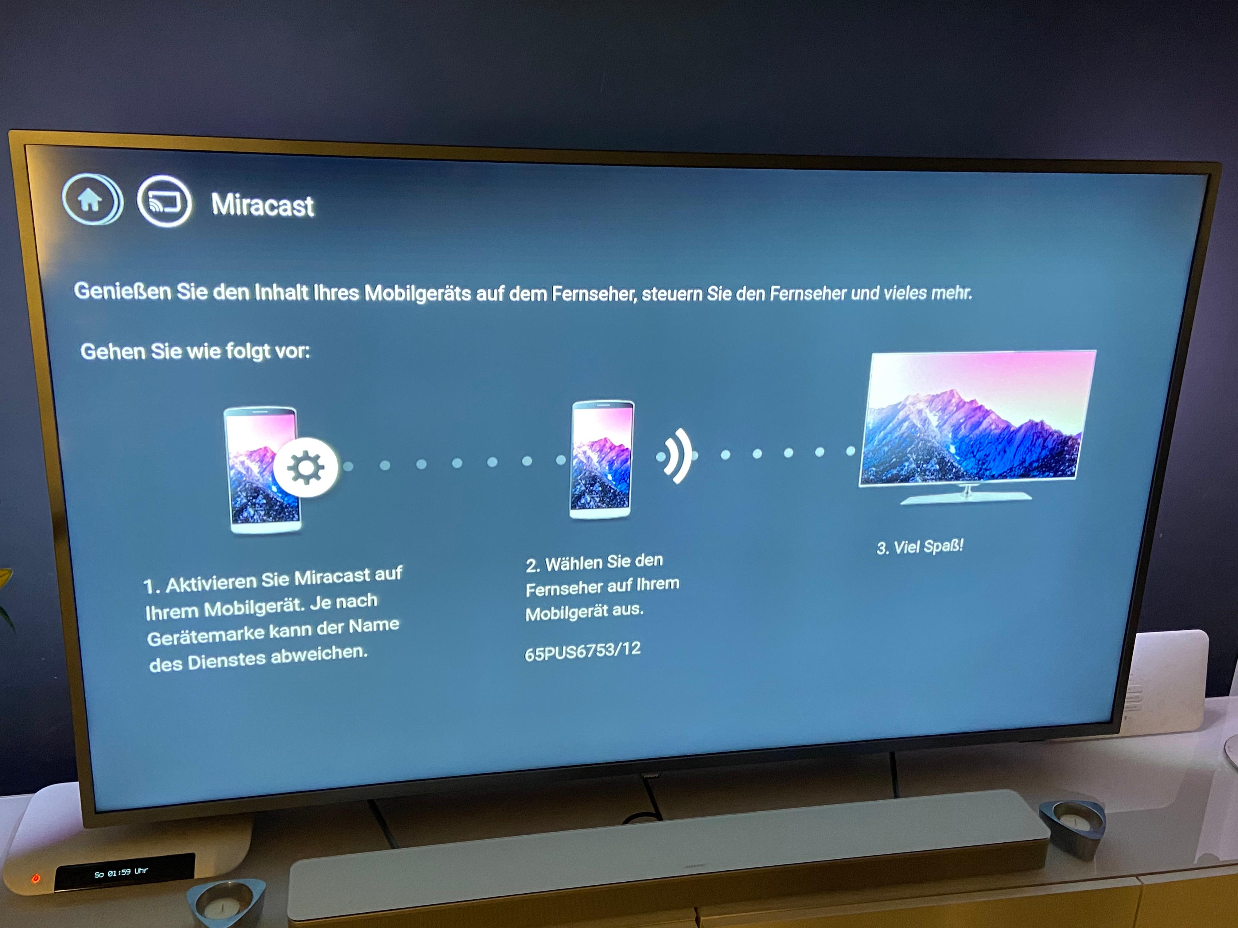 Wie bekommt man den Fernseher mit dem Laptop verbunden?