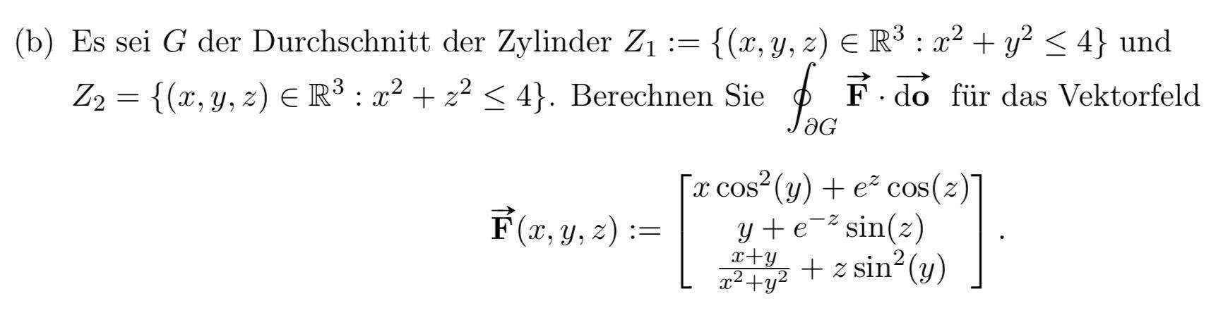 Wie berechne ich das hier beschriebene Oberflächenintegral? (rechnen