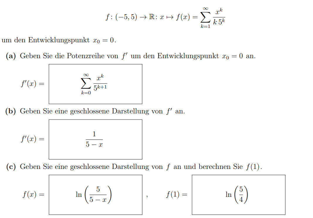 Wie berechne ich die geschlossene Darstellung hier? (rechnen, Funktion ...