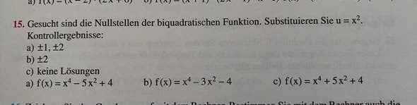  - (Gleichungen, quadratische Funktion, Funktionsgleichung)