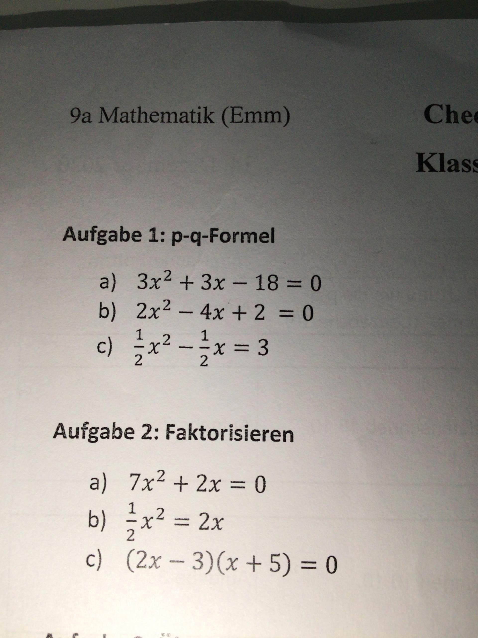 Was Passiert Wenn L Und N Vertauscht Werden Wie berechne ich die pq-Formel wenn die Vorzeichen vertauscht sind