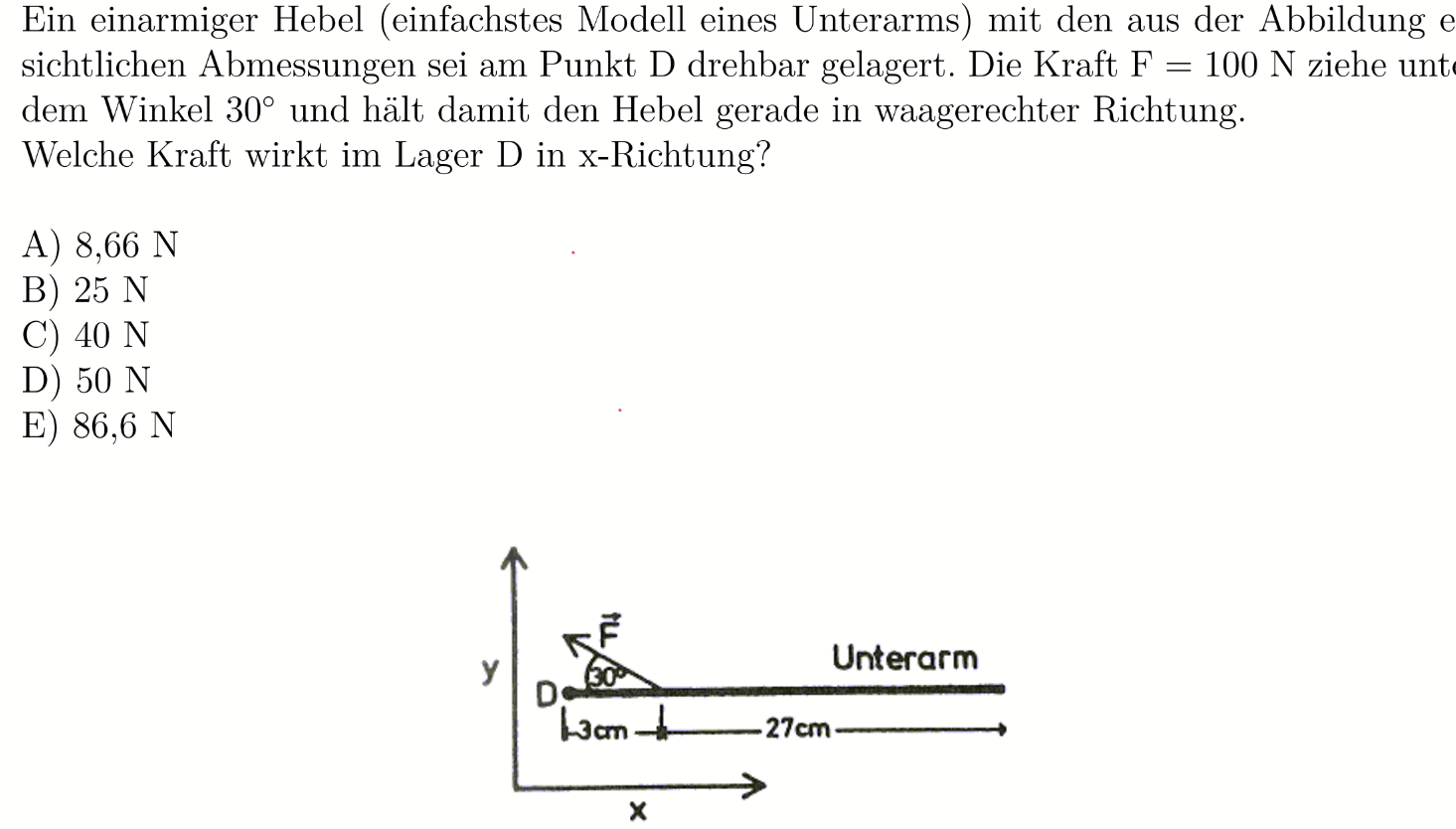 Wie berechnet man bei dieser Aufgabe die Kraft? (Energie, Mechanik
