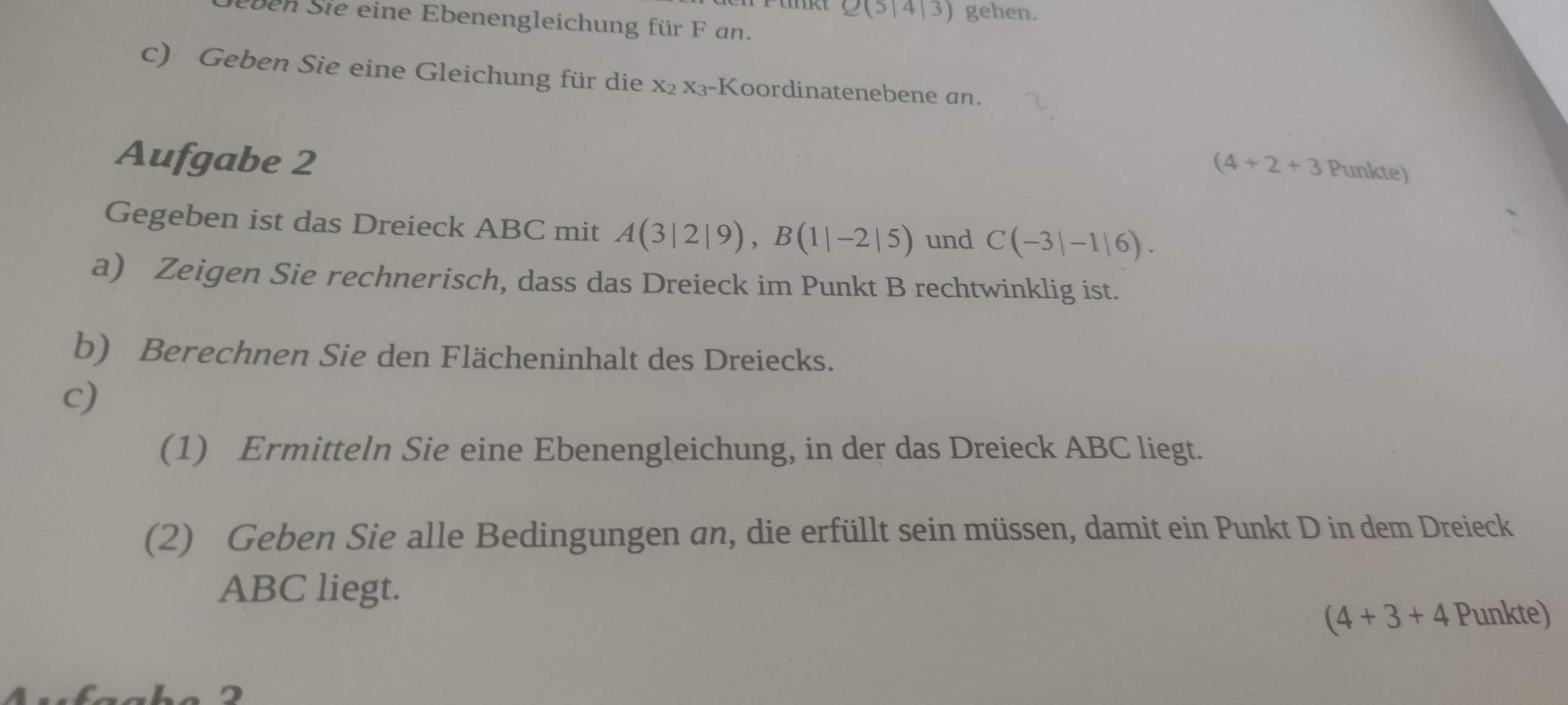 Wie berechnet man den Flächeninhalt eines Dreiecks ohne Kreuzprodukt
